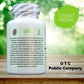 15 All-Natural Ingredients supplement in a white bottle with a silver safety seal and green label, marked 100% organic